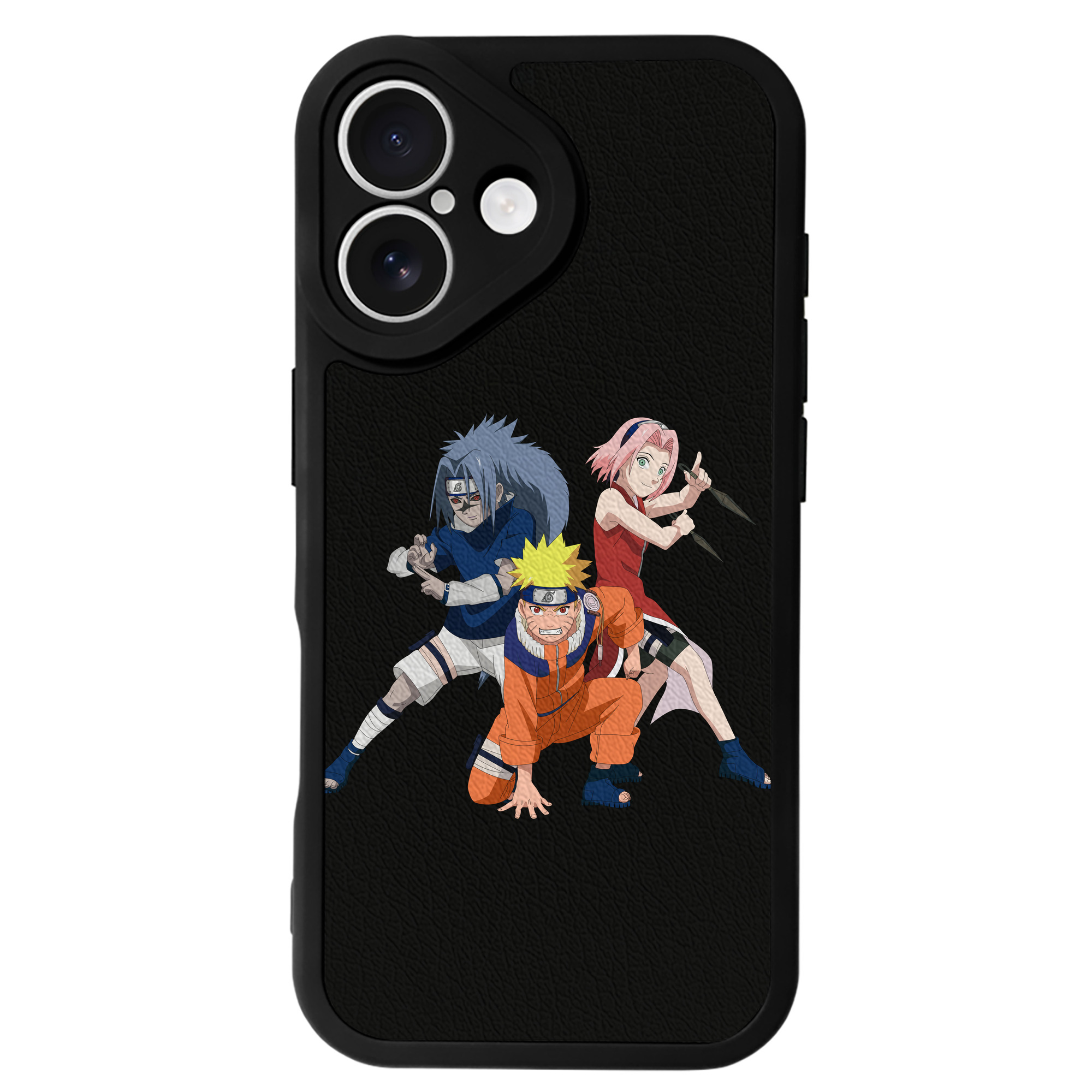 （画像用） NARUTO -ナルト- うずまき ナルト Uzumaki Naruto 【iPhone 16シリーズ対応】シリコンスマホケース（レザー調） 材質：シリコン